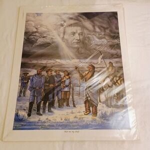 Cameron Blagg Hear Me My Chiefs Signed Limited Edition Print 865/950 COA 19x25